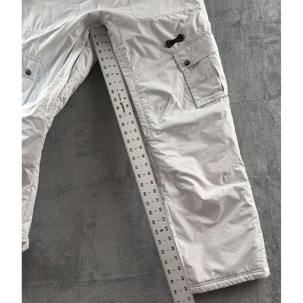 Sims Womens Cargo Snow Pants White Insulated Ski Snowboard Trousers Large - Picture 7 of 9
